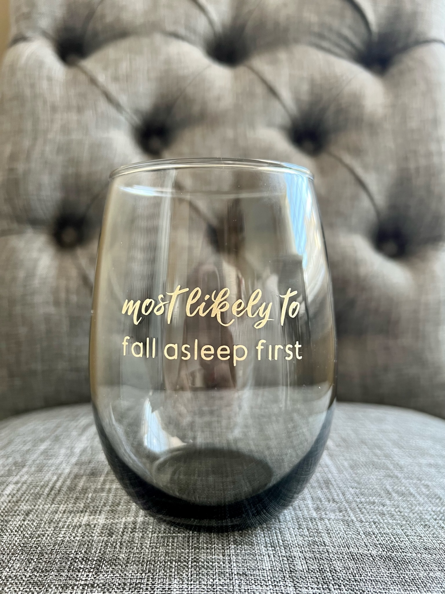 custom most likely to... superlative wine glasses