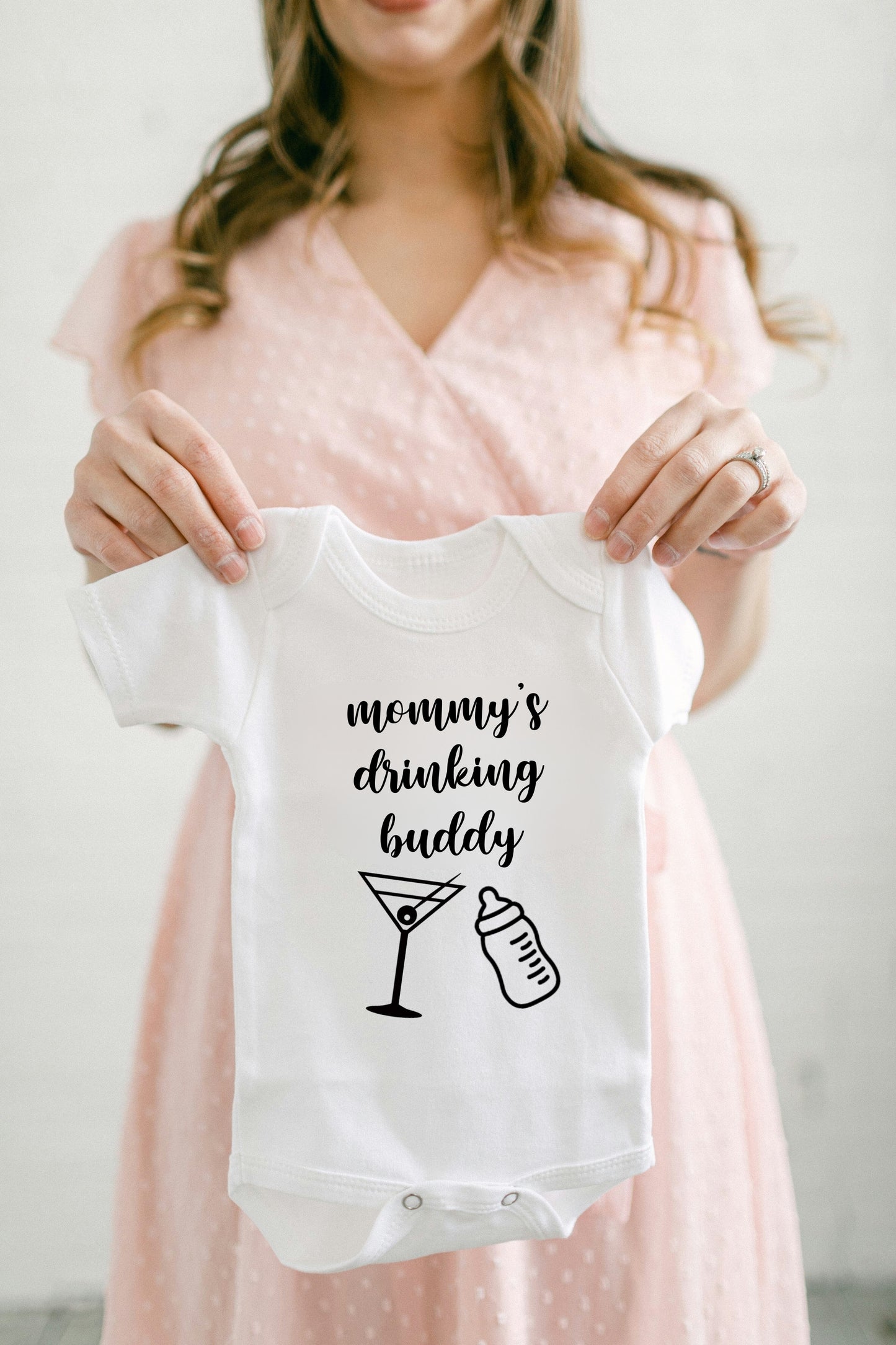 mommy's drinking buddy onesie