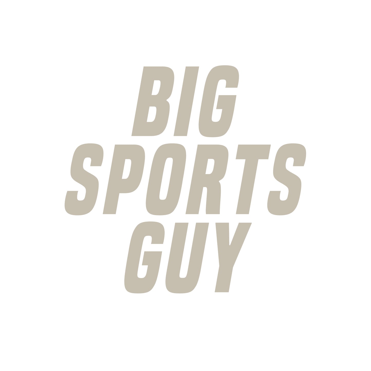 big sports guy t-shirt