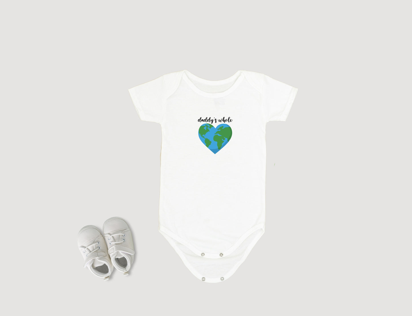 daddy's whole world/heart onesie or t-shirt