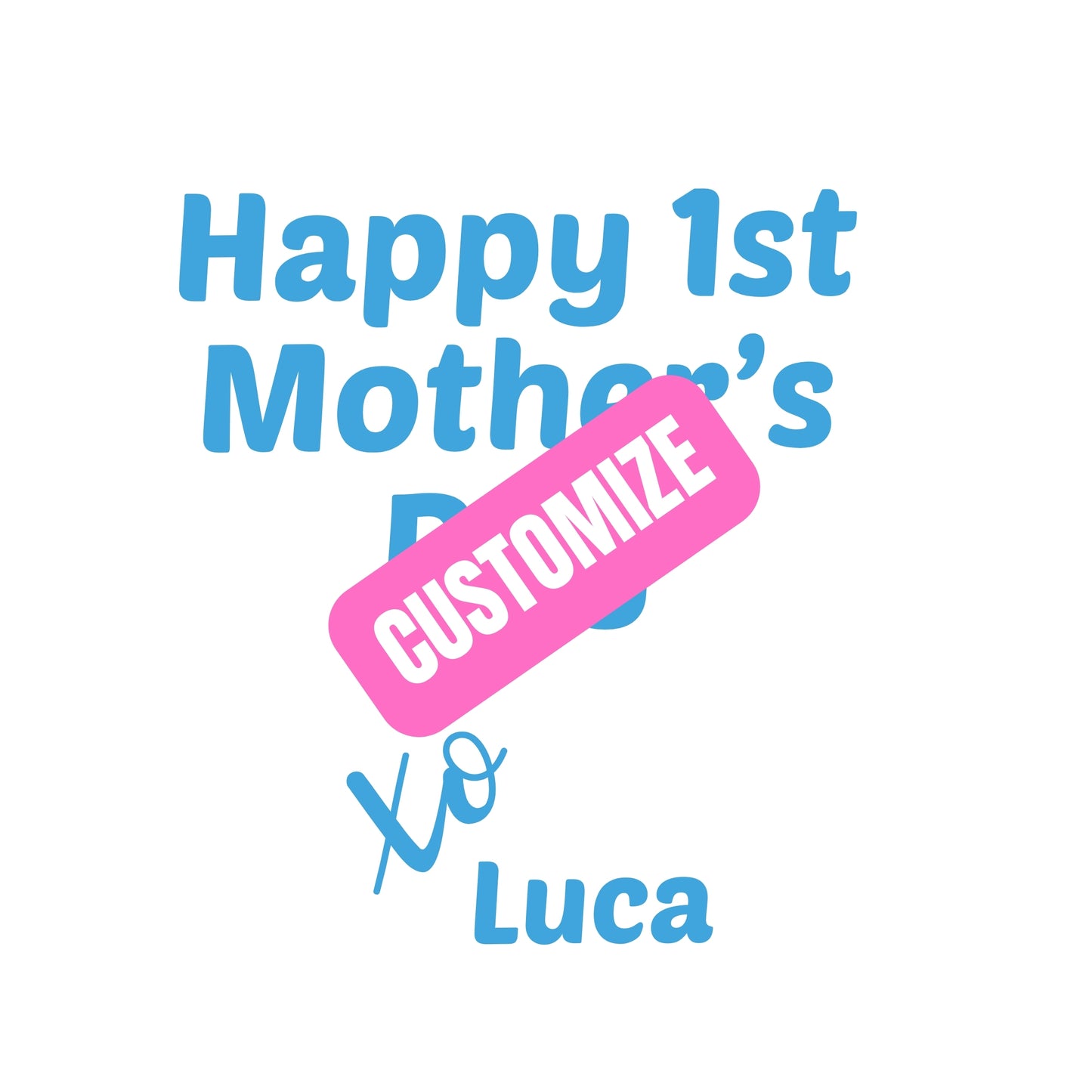 custom happy first mother's day
