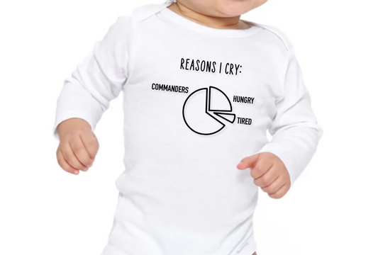 custom reasons i cry onesie